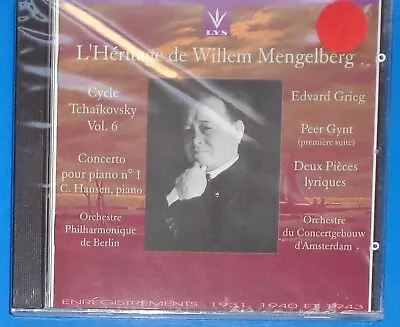 Willem Mengelberg TCHAIKOVSKY Piano Concerto No.1 GRIEG Peer Gynt  Lys CD SEALED • $25