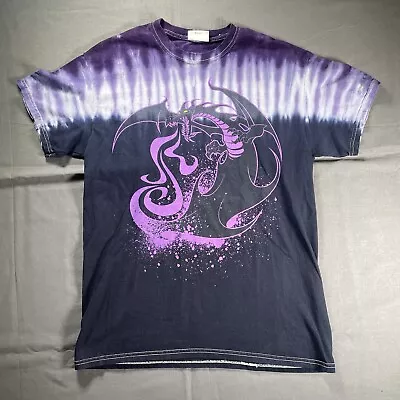 Vintage Disney Maleficent Shirt Mens Medium Tie Dye Murphy 2000 Y2K Dragon • $39.99