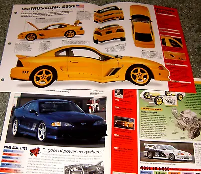 2-1995 Mustang Saleen S351 Spec Info Poster Original Brochure Ad Sn 94-98 Ford • $19.99