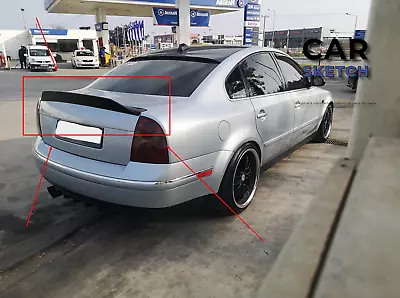 Volkswagen Passat 3BG/B5.5 Custom Rear Wing/Spoiler PRIMED • $229