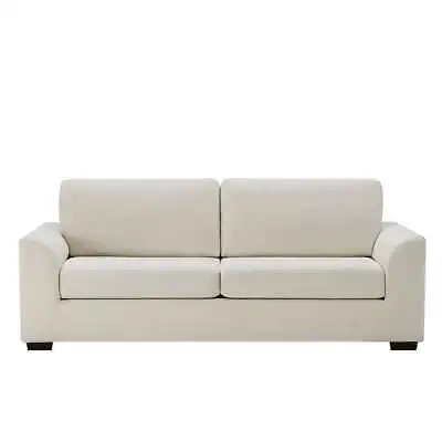 Dusk Portland Ecru Matte Velvet 3 Seater Sofa RRP £559 • £399.99