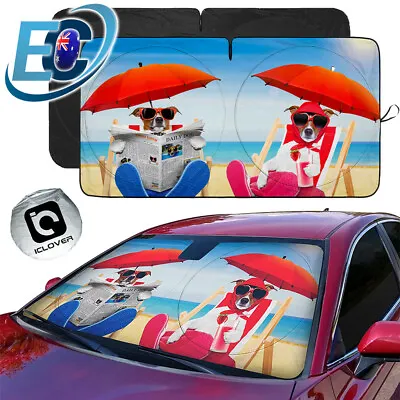 Foldable Car Windscreen Sun Shade Visor Auto Front Window UV Block Shield Cover • $17.99