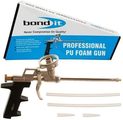 £10.88 • Buy Bond It Professional Pu Expanding Foam Gun Applicator Chrome