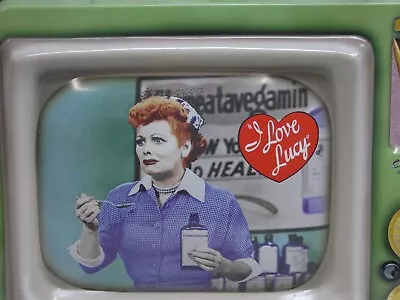 Vtg I Love Lucy Metal Tin Television Lunch Box Spiral Handle  • $21.10