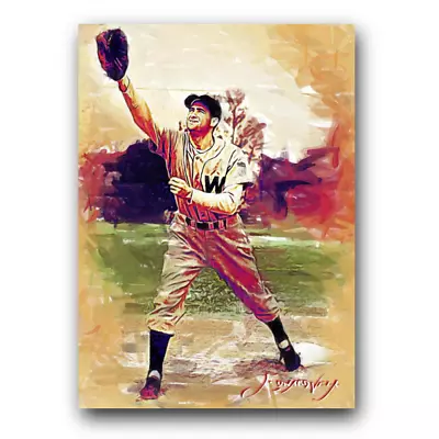 Mickey Vernon Art Card Limited 10/50 Edward Vela Signed (Washington Senators) • $2.99