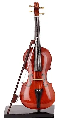 Wooden Showpieces Decorative Musical Instrument Miniature Violin Home Decor • $74.99