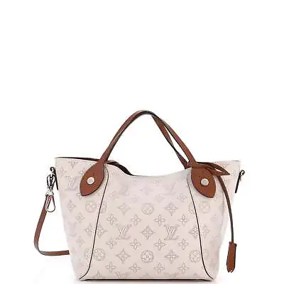 Louis Vuitton Hina Handbag Mahina Leather PM Gray • $1701.30