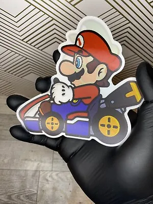 Nintendo Mario Kart Mario & Luigi 3D Lenticular Motion Car Sticker Decal White • $8.25