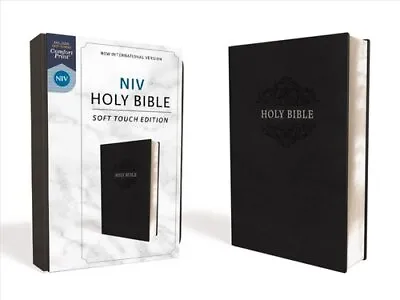 NIV Holy Bible Soft Touch Edition Leathersoft Black Comfor... 9780310450474 • £13.22
