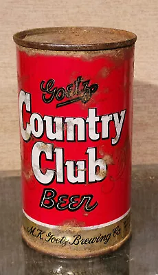 1950s 95 Years Country Club Flat Top Beer Can Goetz St Joseph Mo Keglined #1 • $30