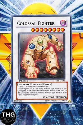 Colossal Fighter 5DS1-EN043 1st Edition Super Rare Yugioh Card • £3.49