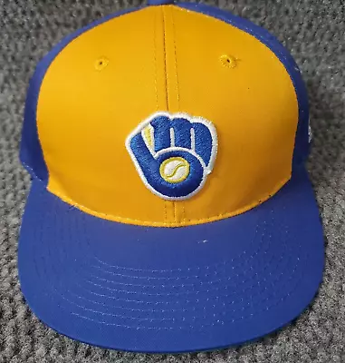 Milwaukee Brewers MLB OC Sports Colorblock Flat Vintage Hat Cap Adult Adjustable • $19.97