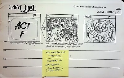 The Real Adventures Of Jonny Quest 1996 Storyboard ACT F Gary Graham 119 Pages • $29.99