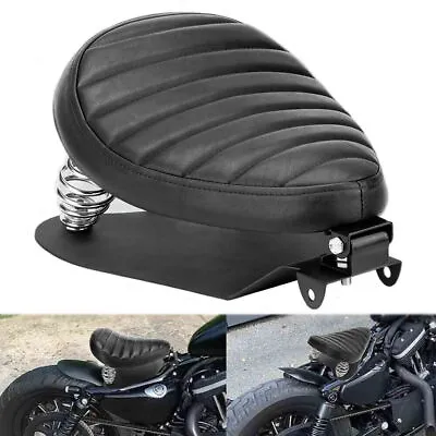 Universal Motorcycle Solo Seat Spring W Base For Harley Honda Kawasaki Yamaha • $48.25