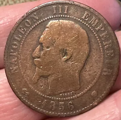 Napoleon III French Coin 1856 • £2