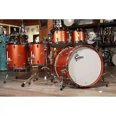 Gretsch USA Custom 5pc Drum Set Satin Copper • $5445