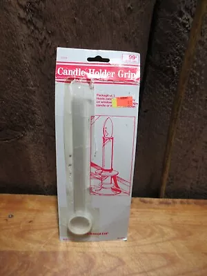 VINTAGE -Candle Grip Holders Window Sill New 3 Pack Clear Grips • $4.99