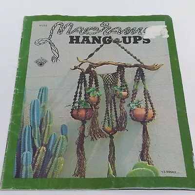 Macrame Hang-Ups Pot Plant Hangers  Lamp Wall Patterns Book Wrinkled Pages  • $12.99