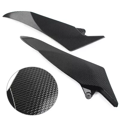 For Yamaha 2009-2014 YZF R1 Carbon Fiber Gas Tank Side Cover Trim Fairing Cowl • £44.88