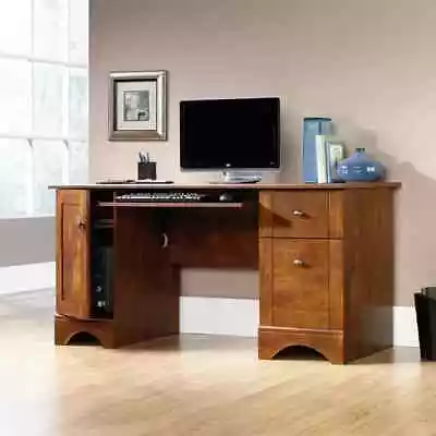 Computer Desk With Drawers Home Office Desks Keyboard Shelf Cabinet Storage Wood • $355.01