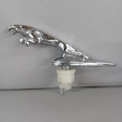 Jaguar Leaping Cat Hood Ornament Silver Mascot Plinth Bonnet Emblem Jag -CP • £12.50