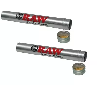 RAW Aluminum King Size 109MM - 2 Storage TUBES - Cone Cigar Holder  • $10.88