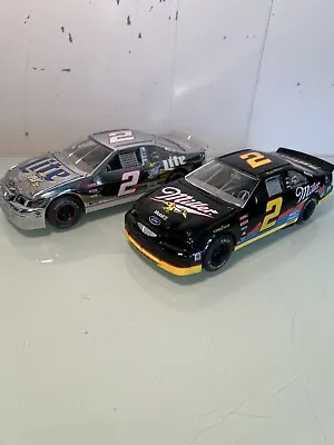 Racing Champions 1997 Rusty Wallace Chrome Edition & 1996 NASCAR #2 Miller Lite • $15