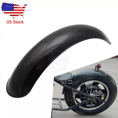 Black Motorcycle Retro Rear Motorcycle Fender Mudguard For Vintage Harley BOBBER • $42.99