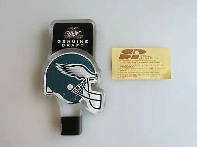 MGD Miller Genuine Draft NFL Philadelphia Eagles Acrylic Beer Tap Handle NEW • $44.95