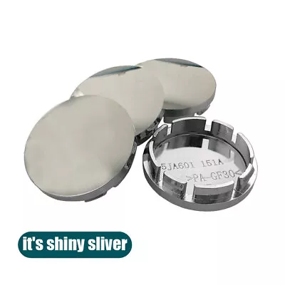 $7.46 • Buy 56mm Universal Car Wheel Center Caps Hub Tyre Rim Hub ABS Chrome Cap Cover Parts