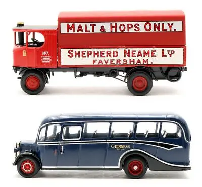 Corgi 1:50 Scale Guinness Bedford Ob Coach & Sentinel Steam Wagon • $36.71