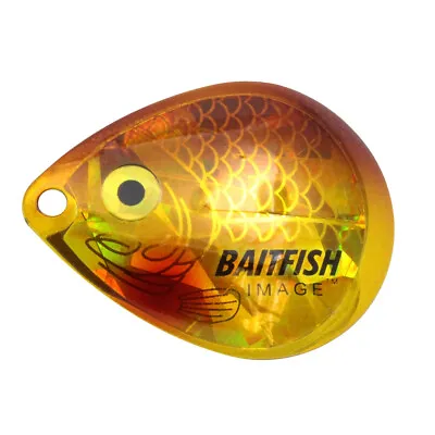Northland Tackle Baitfish-Image Colorado Blade Size 3 - Gold Shiner - 3 Per Pack • $3.59