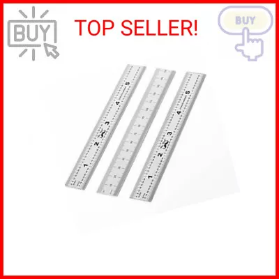 6 Inch Machinist Ruler 3 Pack - Metric Millimeter Ruler (1/64 1/32 .5 Mm) - Pr • $7.46