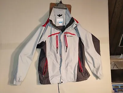  Columbia Sportswear  Interchange Jacket Men’s Size M Grey Red 2 Rips • $8.62