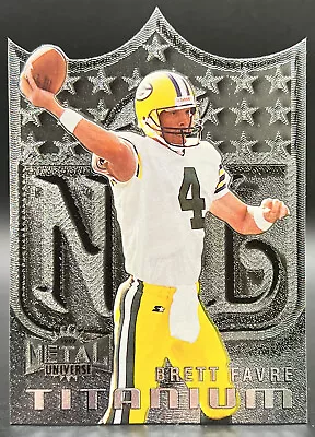 1997 SkyBox Metal Universe Titanium Brett Favre Die Cut Green Bay Packers #2 • $49.99