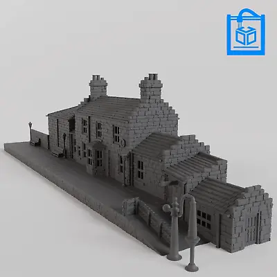 Dragonspire Train Station Tabletop Terrain 10/15/20/28/32MM/OO Gauge/N Gauge • £17.21