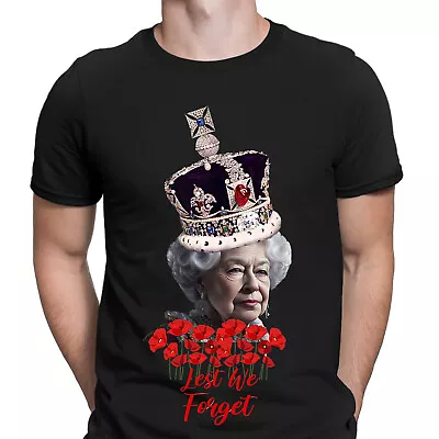Lest We Forget Queen Elizabeth II Anniversary Remembrance Day Mens T-Shirts#UJG • £9.99