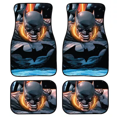 Batman Front Rear Car Floor Mat 4PCS Non-Slip Universal Rubber Carpet Full Set • $76.94