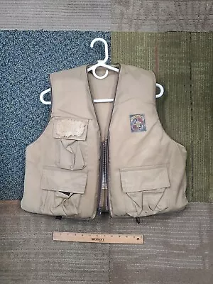 Vintage Stearns Fishing Life Vest - Fly Patch - L/XL - Good Condition • $24.99