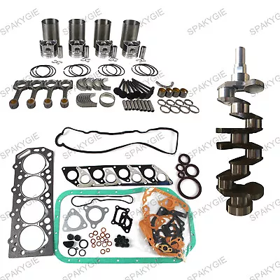 Overhaul Rebuild Kit + Crankshaft Fits For Mitsubishi 4D56 Engine • $1604