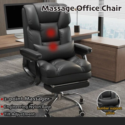 $139.95 • Buy Premium Massage Office Chair Premium PU Leather Recliner Computer Gaming Seat
