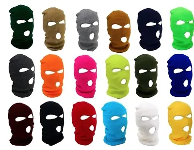 3 Hole Full Face Mask Ski Mask Cap Balaclava Outdoor Winter Beanie Tactical Hat • $9.99