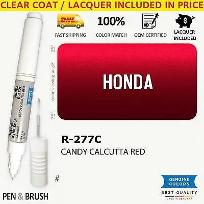 $14.99 • Buy R 277C Touch Up Paint For Honda Red # CANDY CALCUTTA RED Pen Stick Scratch Chip 