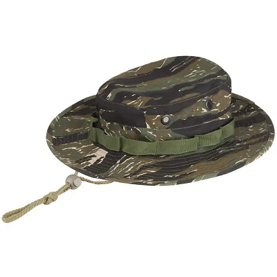 Vietnam Army Style Boonie Bush Camouflage Jungle Sun Hat Cap Tiger Stripe Camo • $20.95