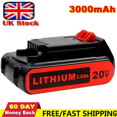 3000mAh For Black And Decker 18V Lithium-Ion Max Battery 18 Volt LBXR20 LBXR2020 • £19.98
