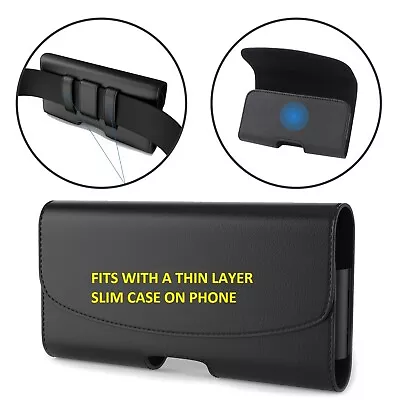 Leather Belt Clip Holster With Loop & Magnetic Closure For Apple IPhone XS MAX  • $8.95