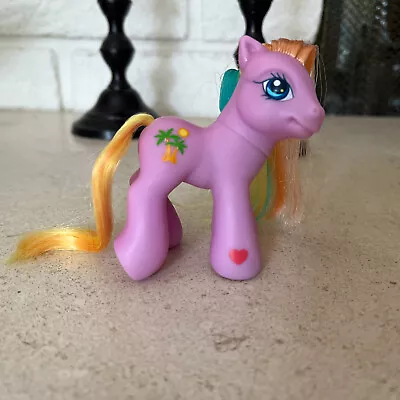 G3 My Little Pony 2005 Baby Hula Lula Pink Island Palm Trees • $8