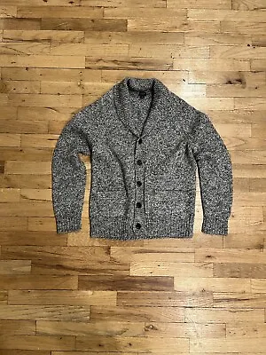 J. Crew Men’s Heather Gray Shawl Collar Cardigan Sweater - Size S • $35