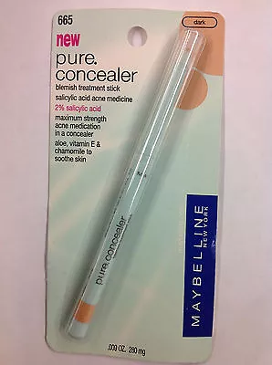 Maybelline Pure Concealer Blemish Treatment Stick #665 DARK NEW. • $25.46