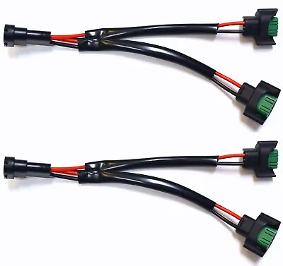 Splitter Wire P C 880 H27 Two Harness Fog Light Socket Plug Connector Lamp Bulb • $13.95